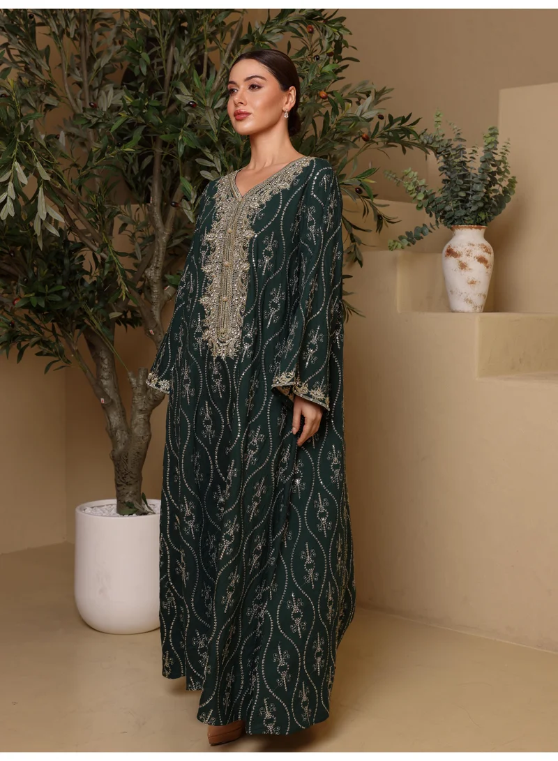 IKKXA Ikkxa Hadeel Jalabiya IK7004 Green